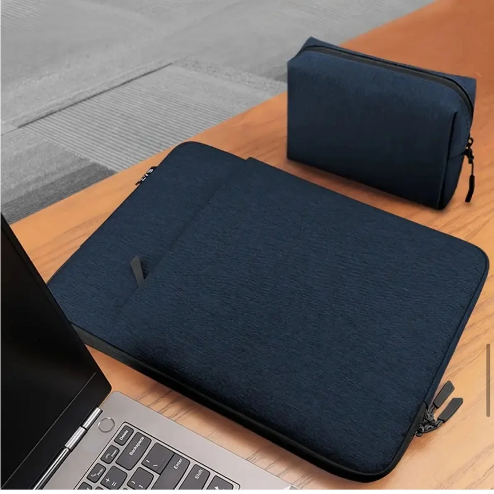 2 pieces MacBook Air Laptop Case Cover with zipper and extra mini pouch